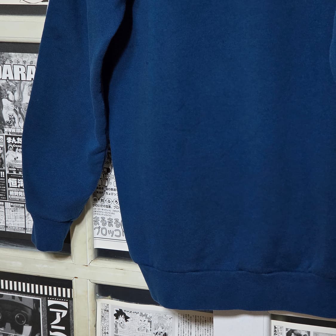 아디다스 블루그린 삼선 약기모 맨투맨 상품이미지7