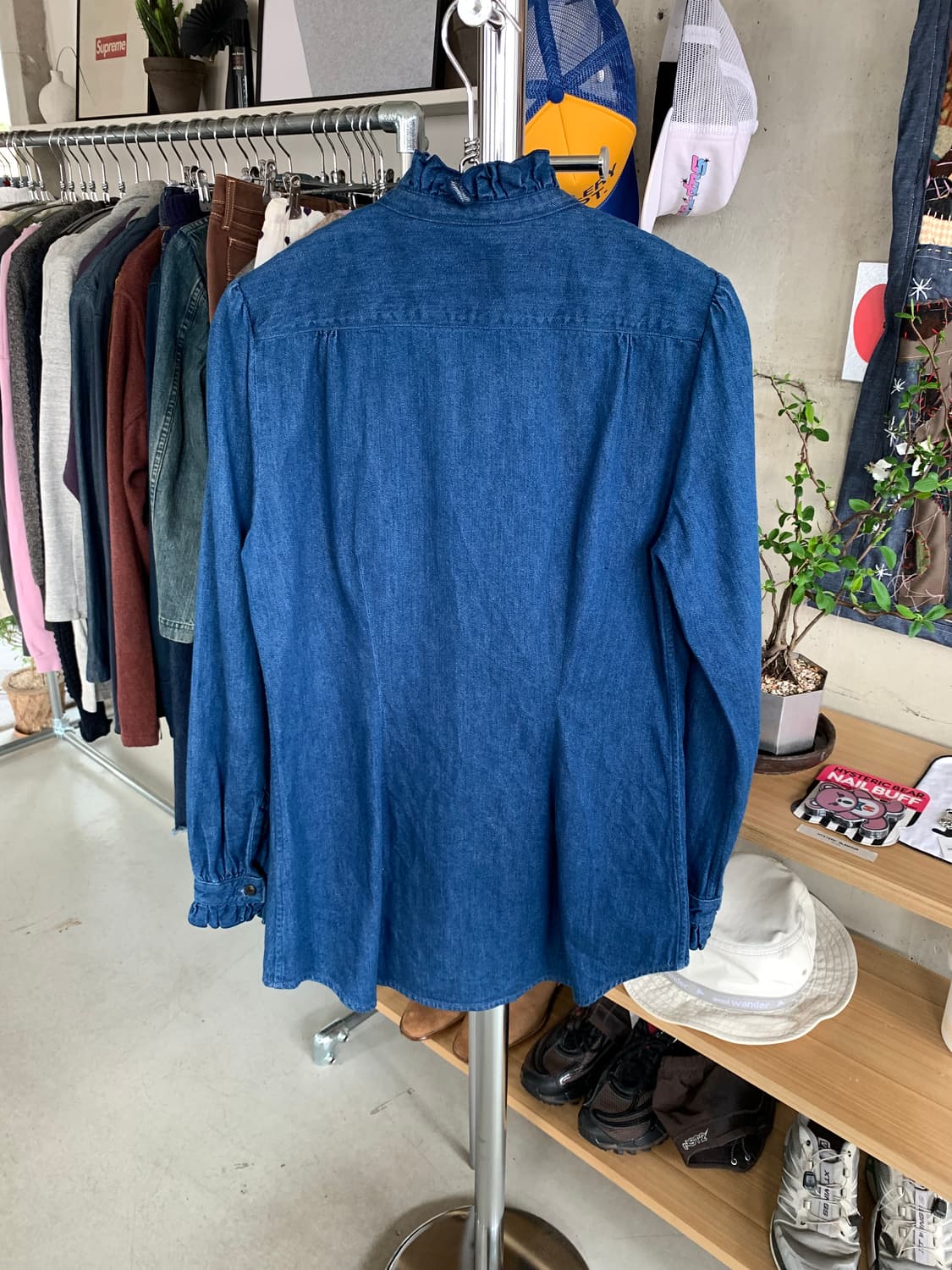 Kapital 캐피탈 레이스 인디고 셔츠 상품이미지4