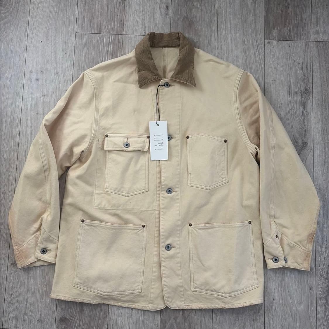 25fw Vintage Silk Hemp Coverall Jacket 상품이미지2