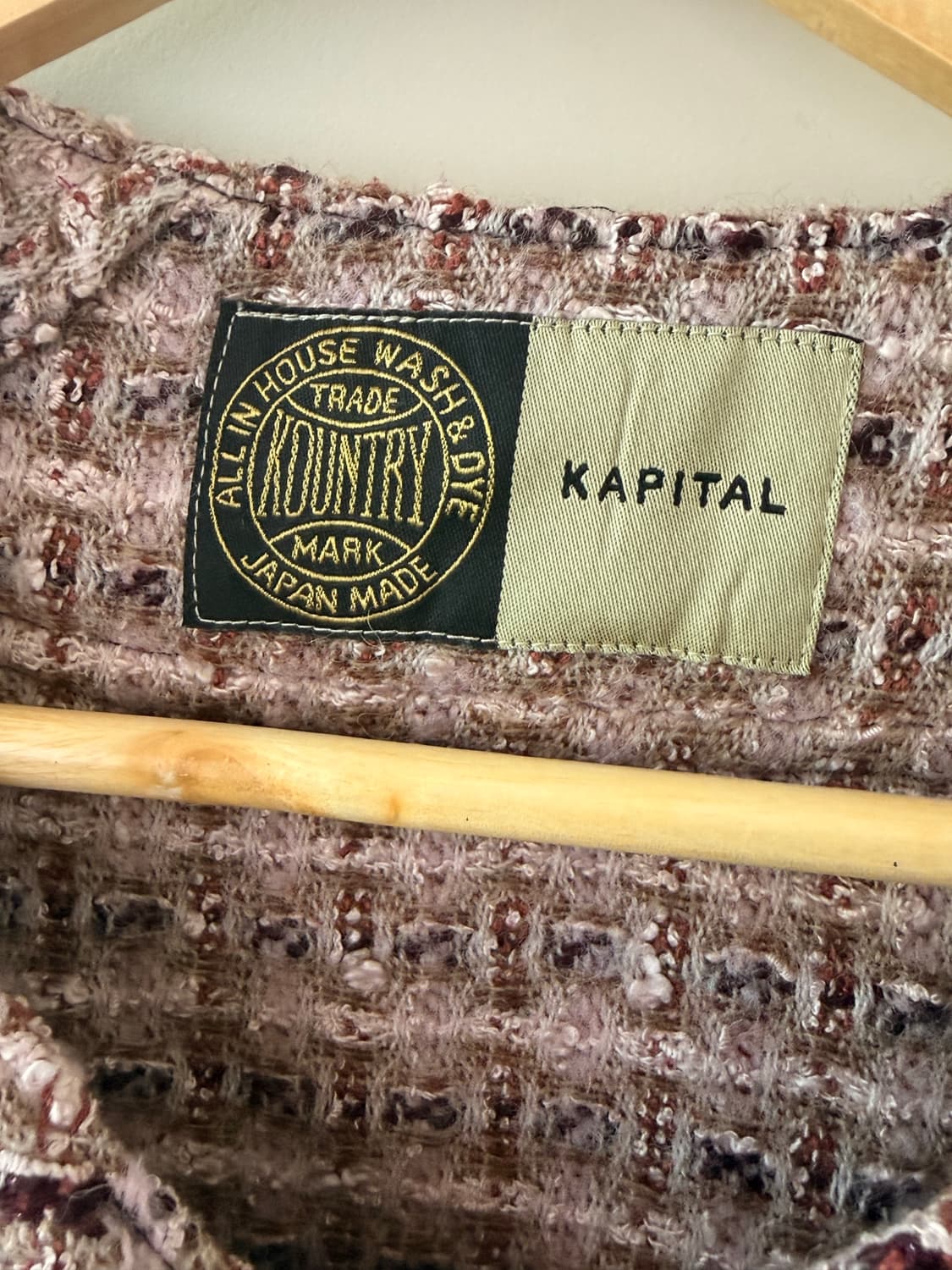  캐피탈(Kapital) 브랜드의 팬시 트위드 그레이트 컨트리 베이스볼  상품이미지3