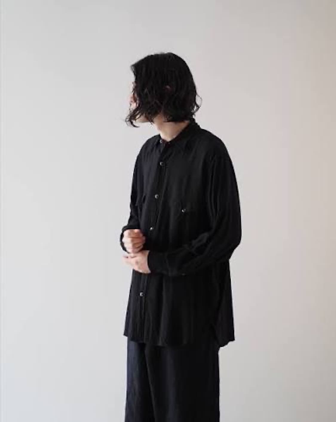 코모리 25ss 레이온 웨스턴 셔츠 2사이즈 상품이미지4