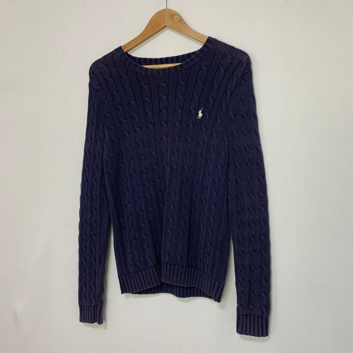 폴로 랄프로렌 네이비 케이블 니트 여성 M 꽈배기 스웨터 빈티지 상품이미지2