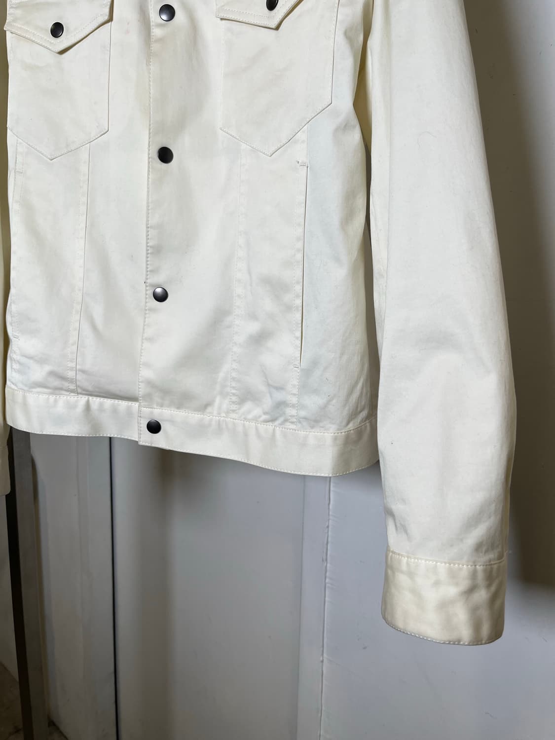 White Pocket Trucker Jacket 상품이미지7