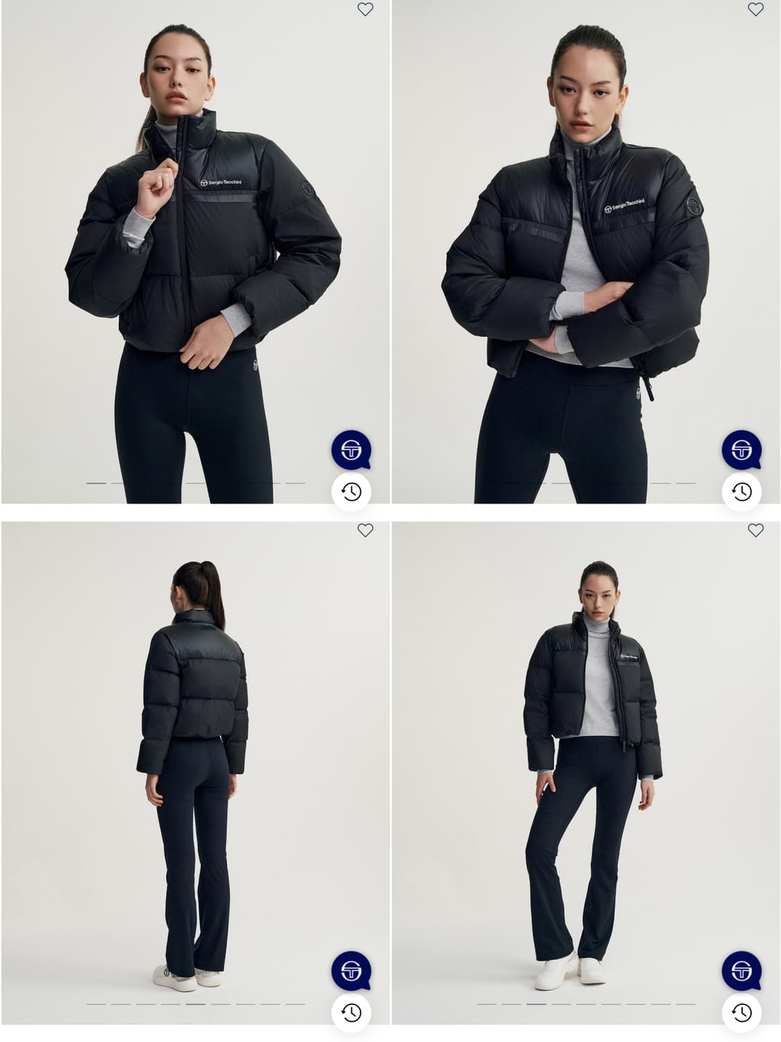 (새상품)세르지오 타키니 에어쿠쉬 패딩 S 사이즈 블랙 상품이미지1