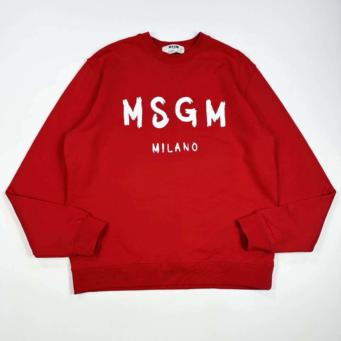 MSGM 밀라노 레드 크루넥 맨투맨 (XL) 상품이미지2