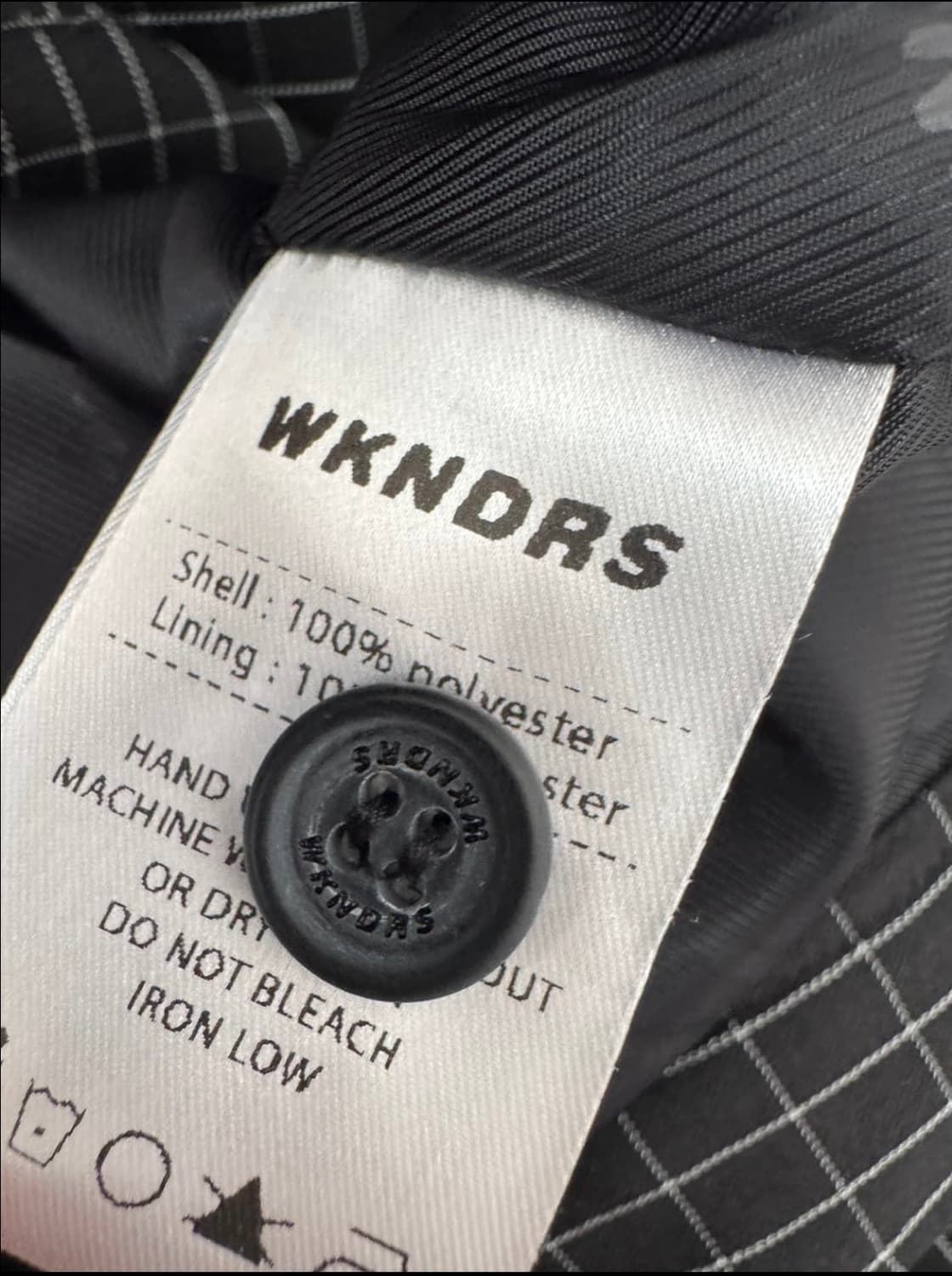 위캔더스 21ss 윈도우 체크 집업 자켓 L 상품이미지4