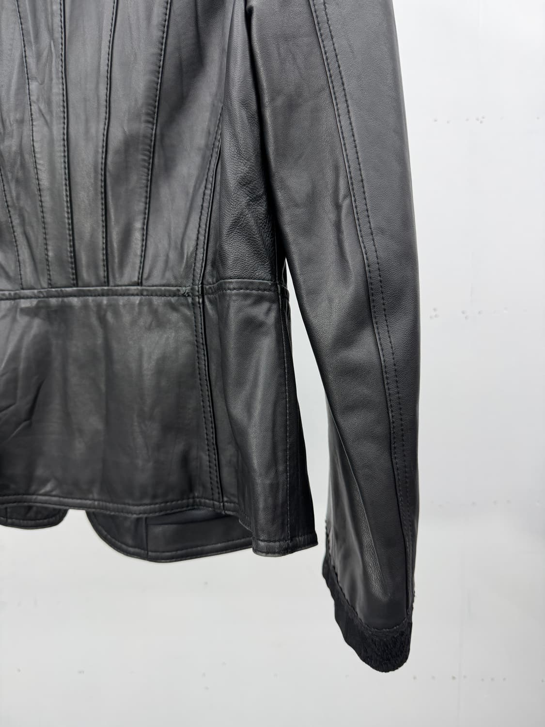 Lace Collar Lambskin Jacket 상품이미지7