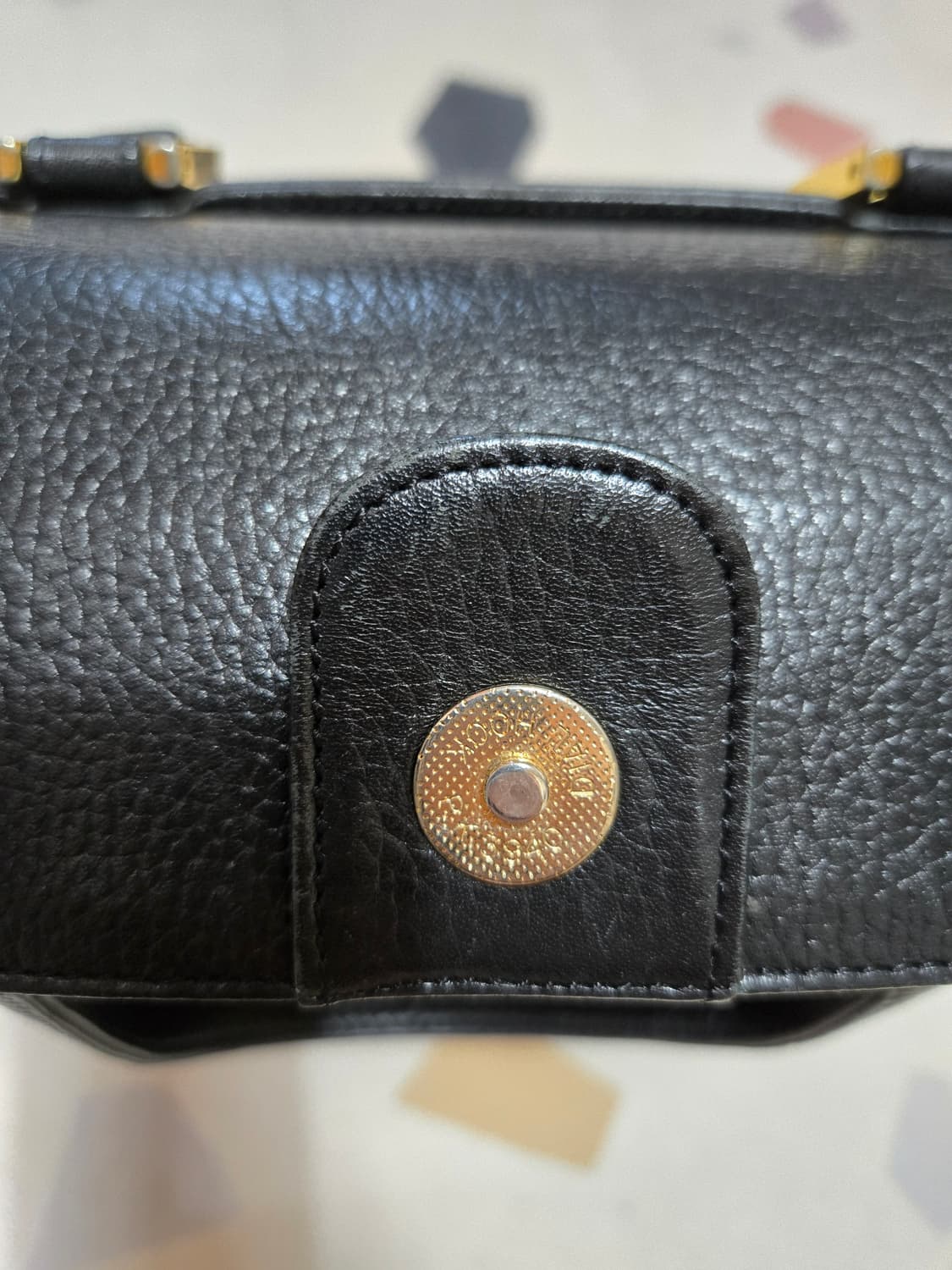 MCM 블랙 가죽 버킷백 토트백 빈티지 상품이미지6