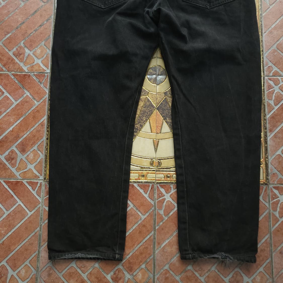 빈티지 리바이스 501 흑청 데님 팬츠 40/30 상품이미지5