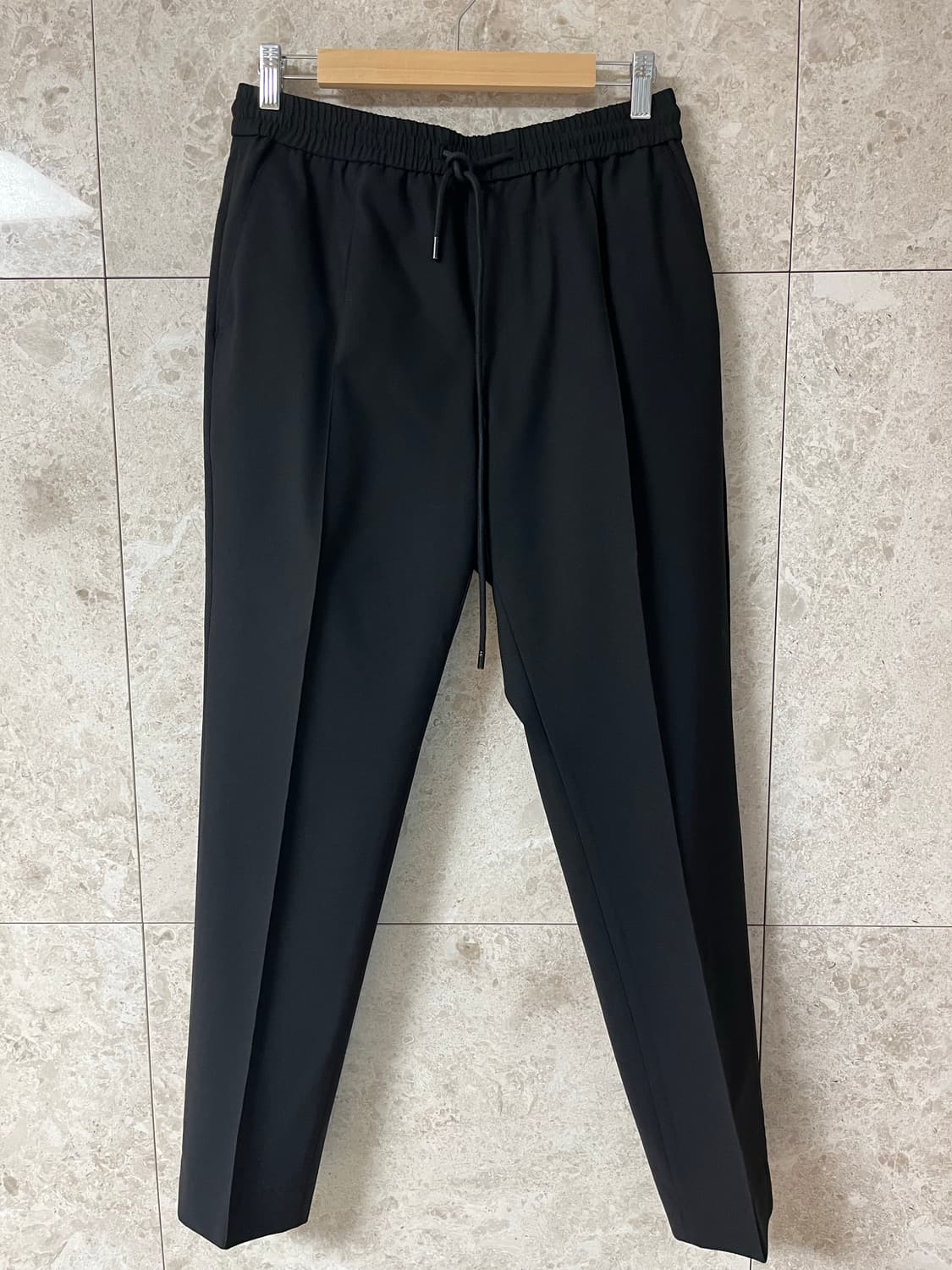 준지 남성 밴딩 슬랙스 블랙 46(32인치) 정품 상품이미지1