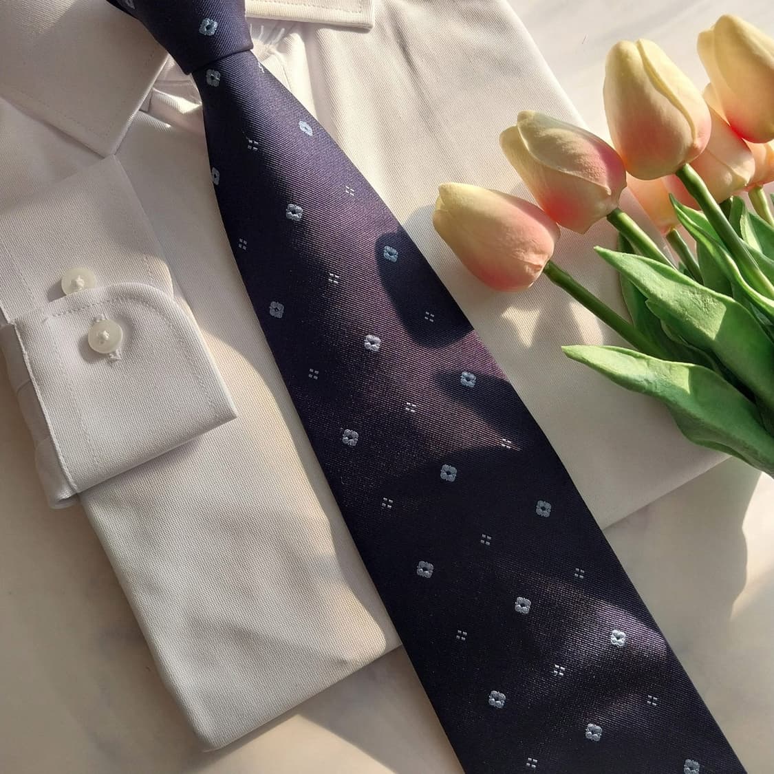 앤드류스타이 실크 네이비 자카드 넥타이 9.5cm A+등급 K1355
 상품이미지7