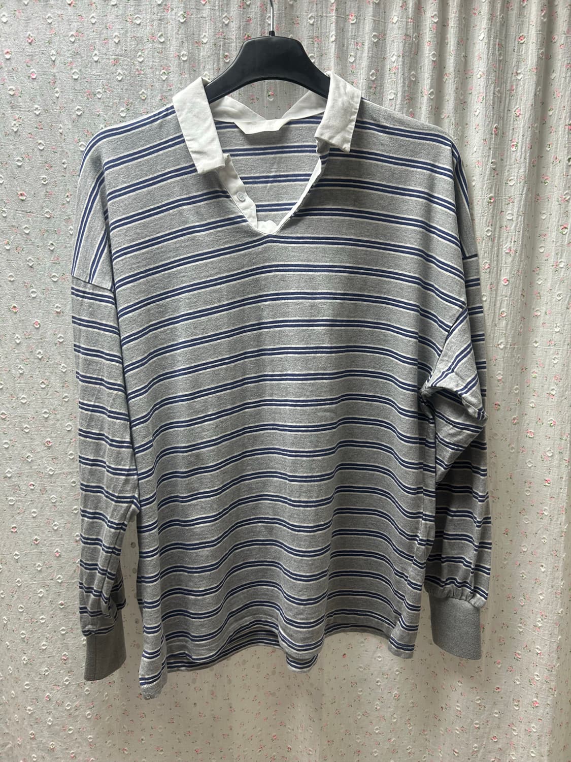 Bymood Vintage Striped PK Shirt [gray] 상품이미지2