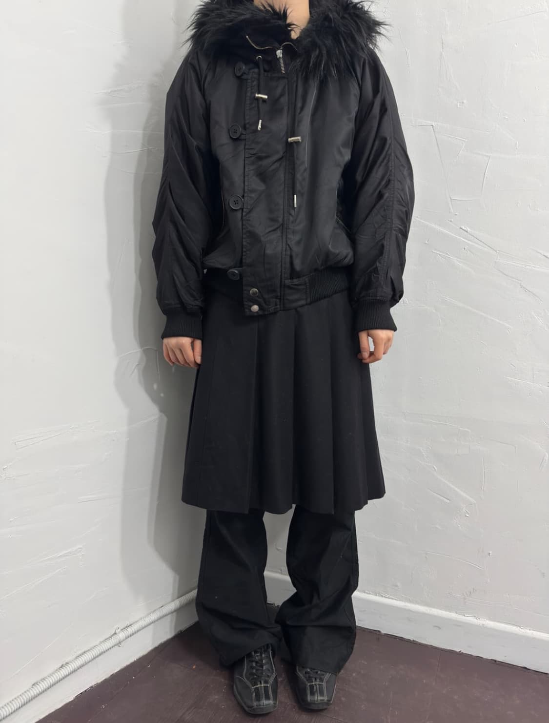 evris fur hood jacket 빈티지 퍼후드자켓 상품이미지2