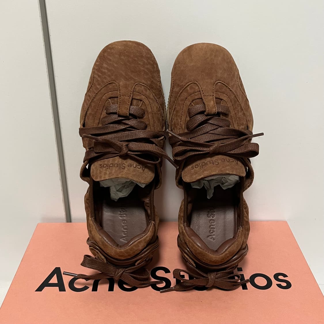 [38]아크네스튜디오 25fw레이스업 레더 슈즈/브라운 상품이미지6