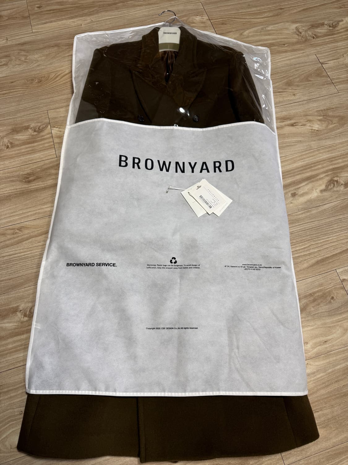 [5] 브라운야드 더블 브레스티드 코트 모카 상품이미지1