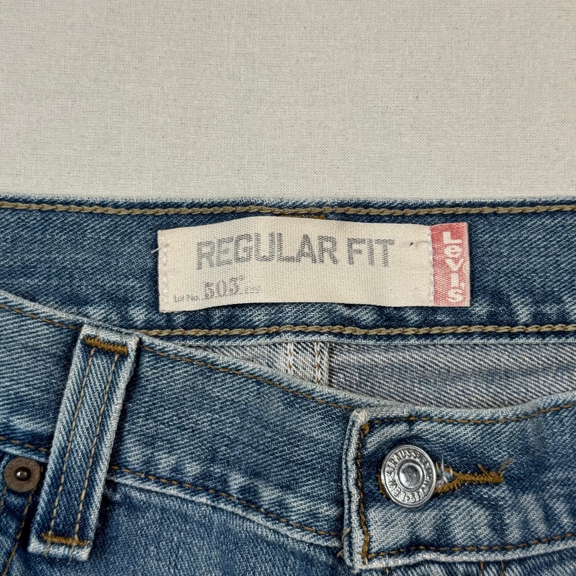 36inch) 리바이스 505 레귤러 핏 데님 청바지 상품이미지8