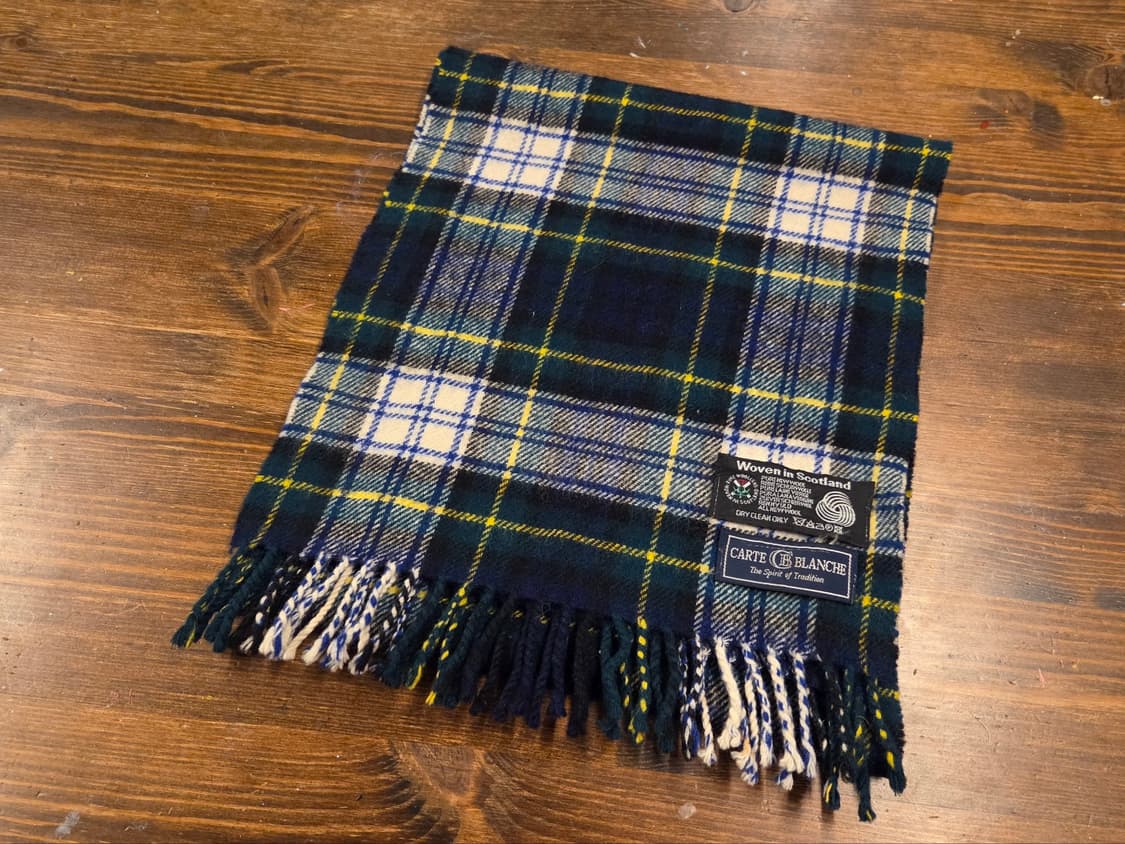 까르트 블랑쉐 타탄체크 머플러 상품이미지1