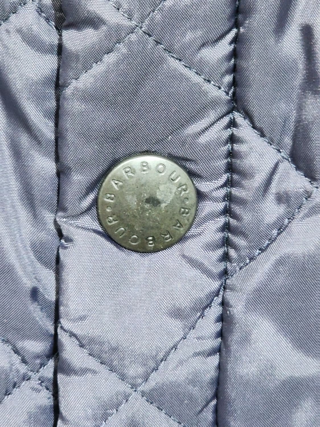 (XL) 바버 퀼팅자켓 네이비 누빔점퍼 코듀로이 카라넥  상품이미지5