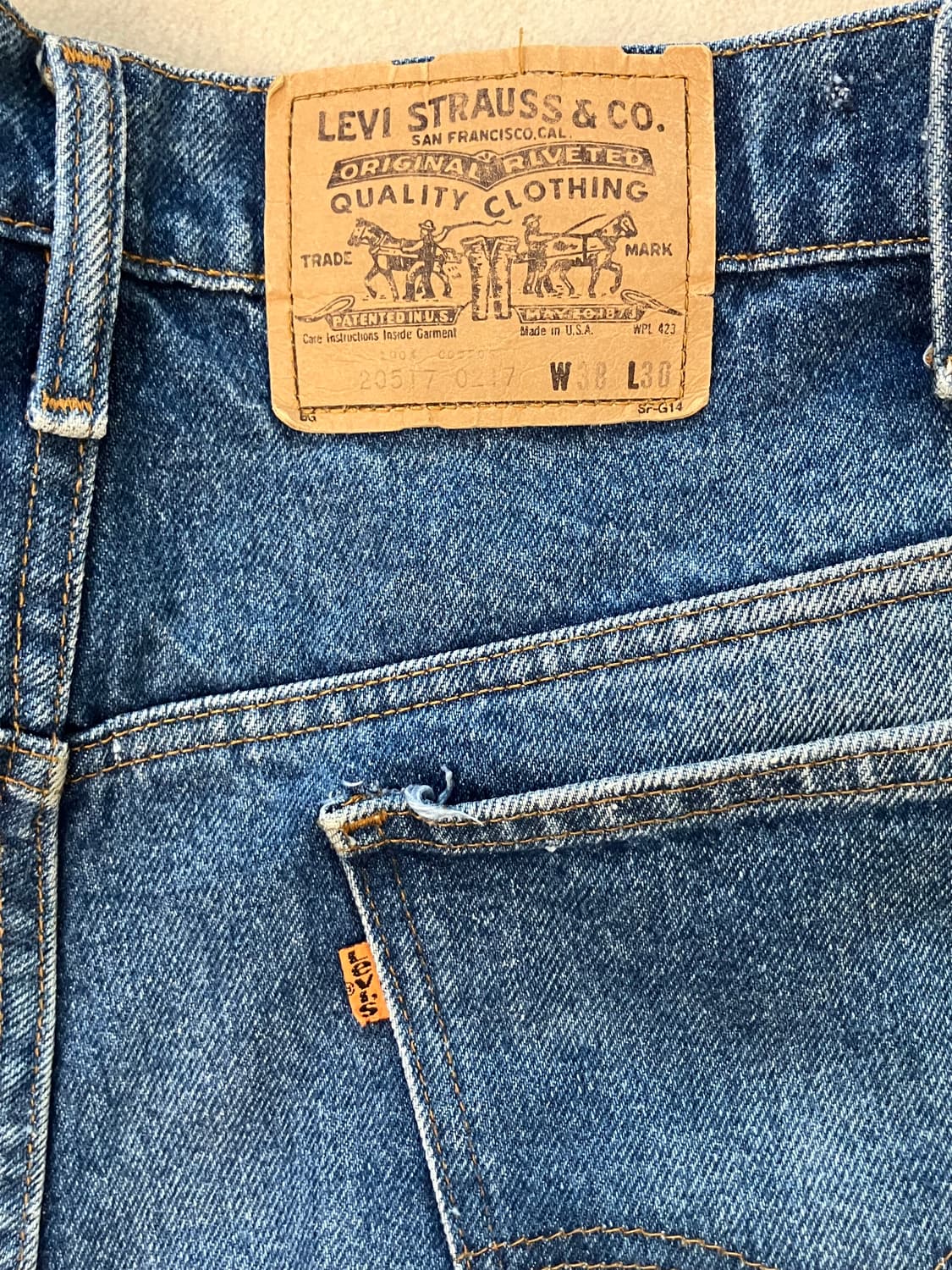 80s Levi’s 517 orange tab 상품이미지8