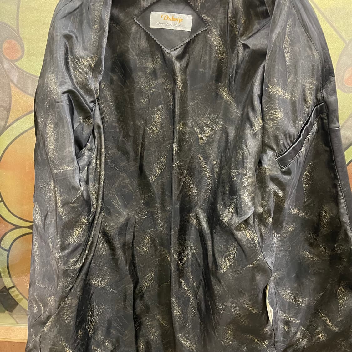 90's 레더 카코트 상품이미지8