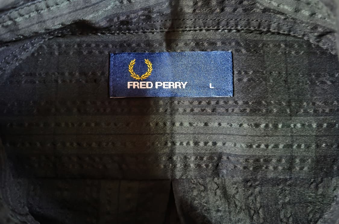 프레드페리 블랙와치 타탄체크 시어커버 셔츠 상품이미지4