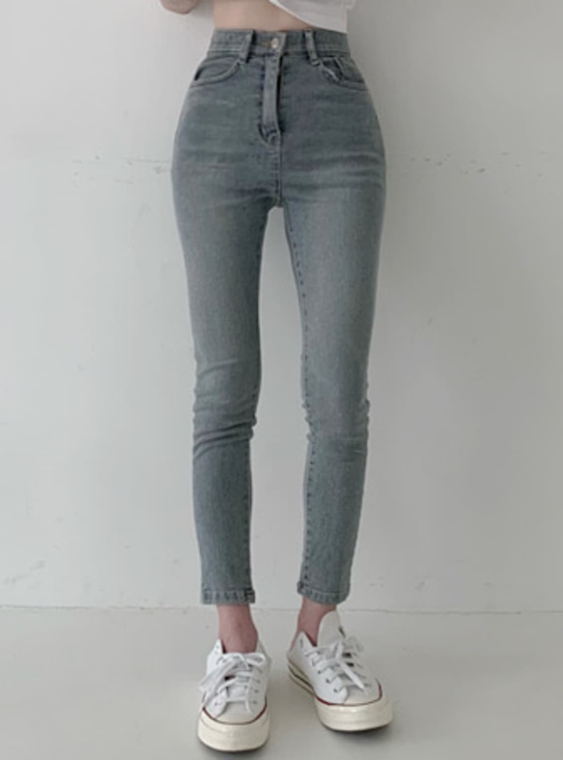 미니포에 먼트 스키니 데님팬츠 XS 새상품 메이드 스키니진 상품이미지3