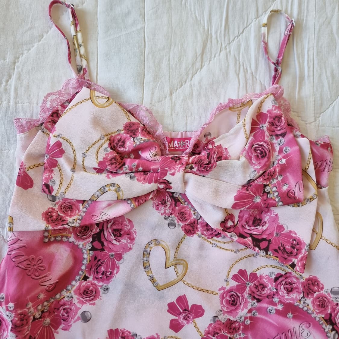 MARS 마즈 빅리본 하트로즈 주얼체인 오리지널 셋업 상품이미지3