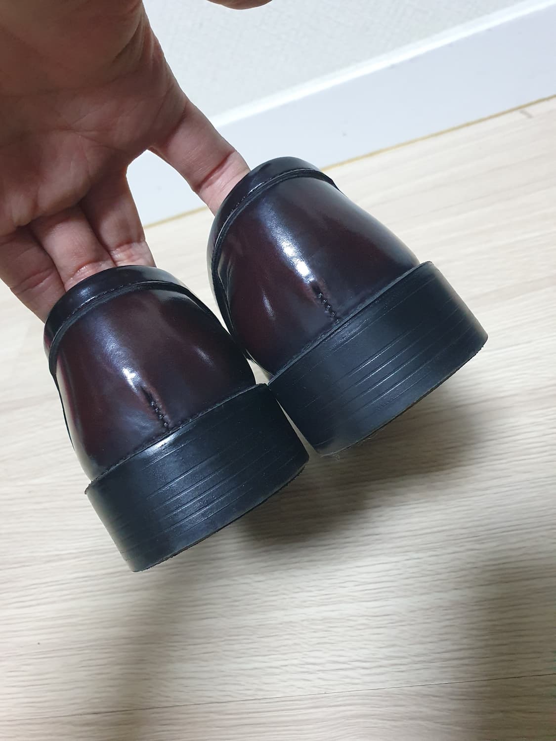 하루타 여성 버건디 로퍼 240 상품이미지6