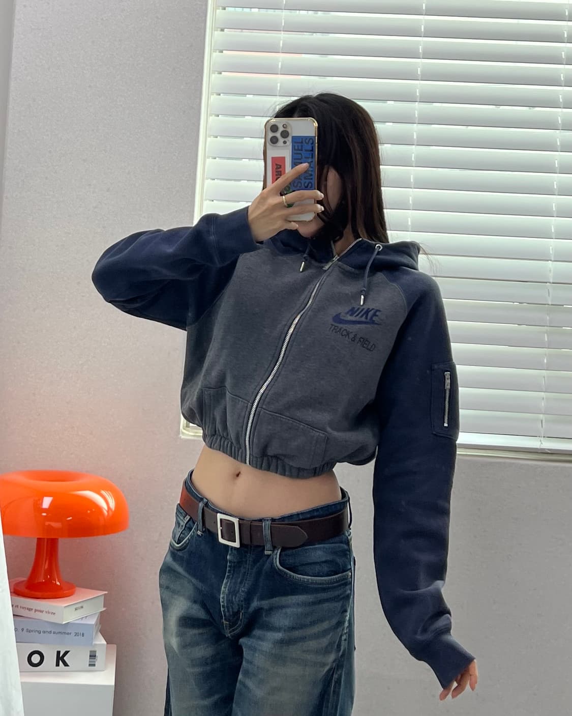 (WOMEN)나이키 크롭 후드-M1594 상품이미지5