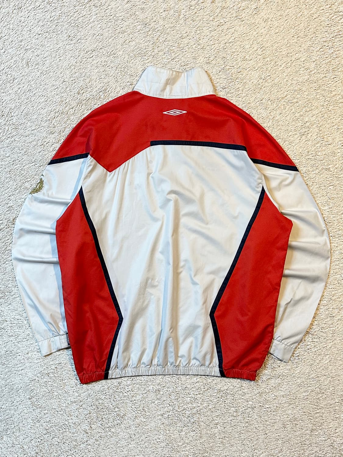 희귀) 엄브로 UMBRO 올드스쿨 나일론 배색 하프 반집업 상품이미지4