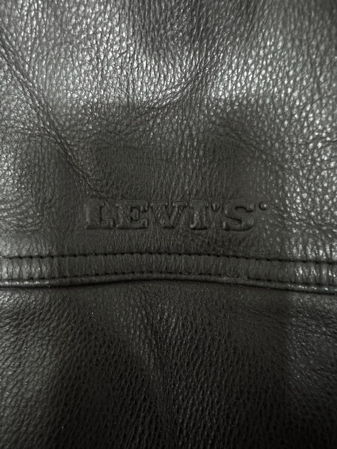 리바이스 블랙 소가죽 레더 자켓 상품이미지4