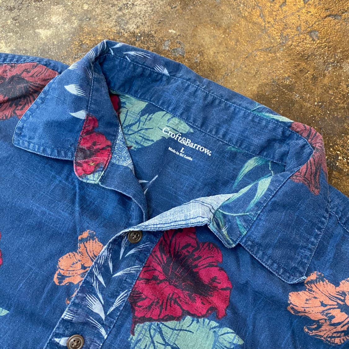 빈티지 꽃무늬 반팔 셔츠 상품이미지2