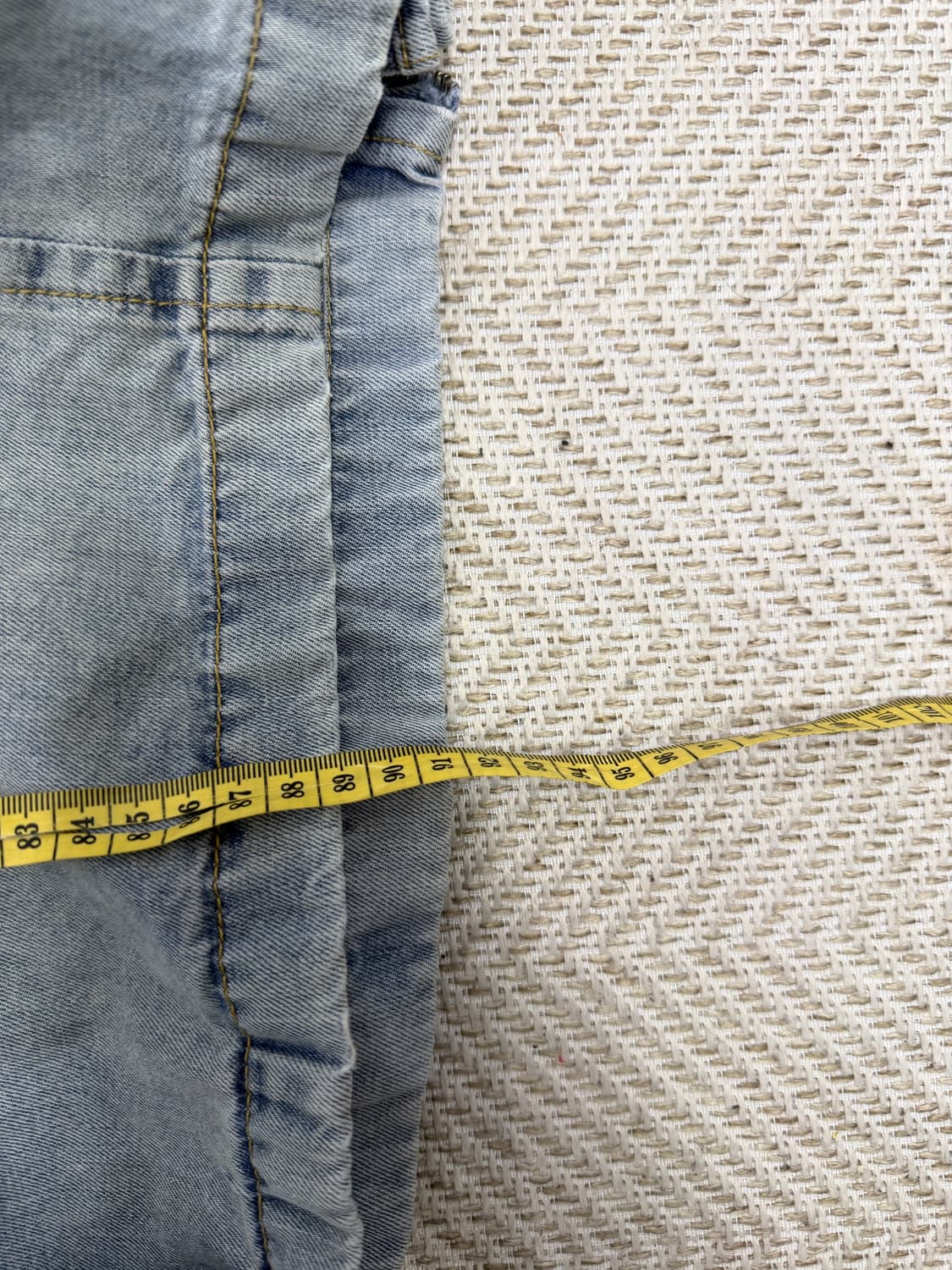 정품) 시스템 한섬 23ss 오버핏 워싱 데님 셔츠 자켓 82 상품이미지10