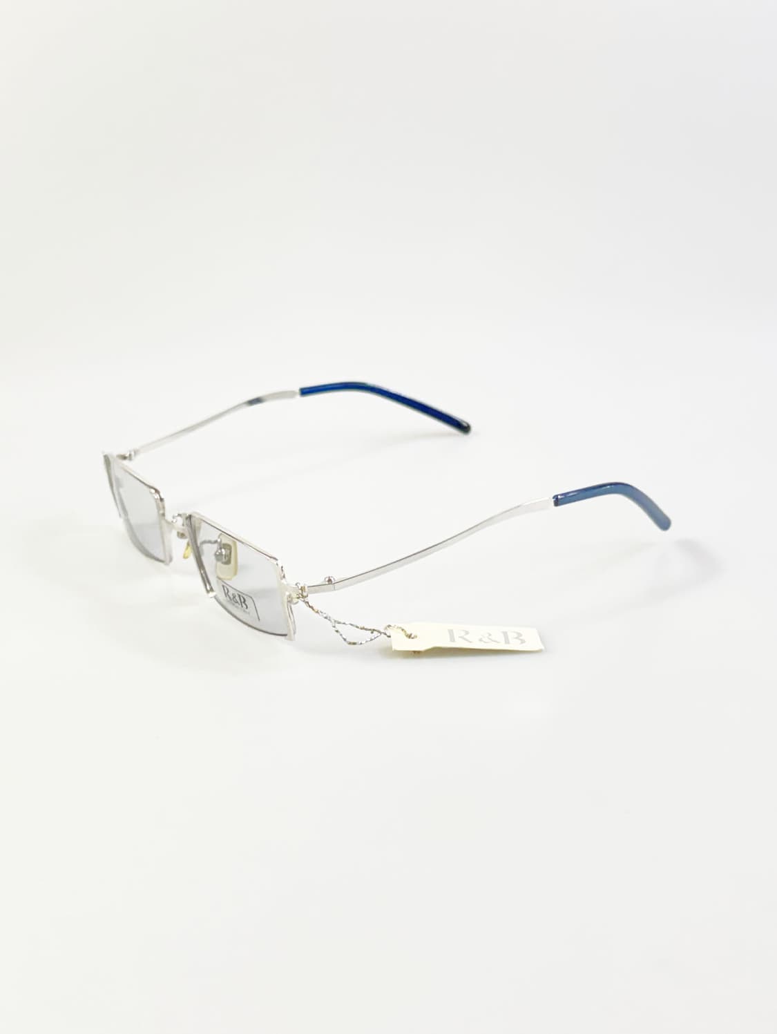 R&B EYEWEAR 실버 슬림 스퀘어 메탈 빈티지 안경 상품이미지3