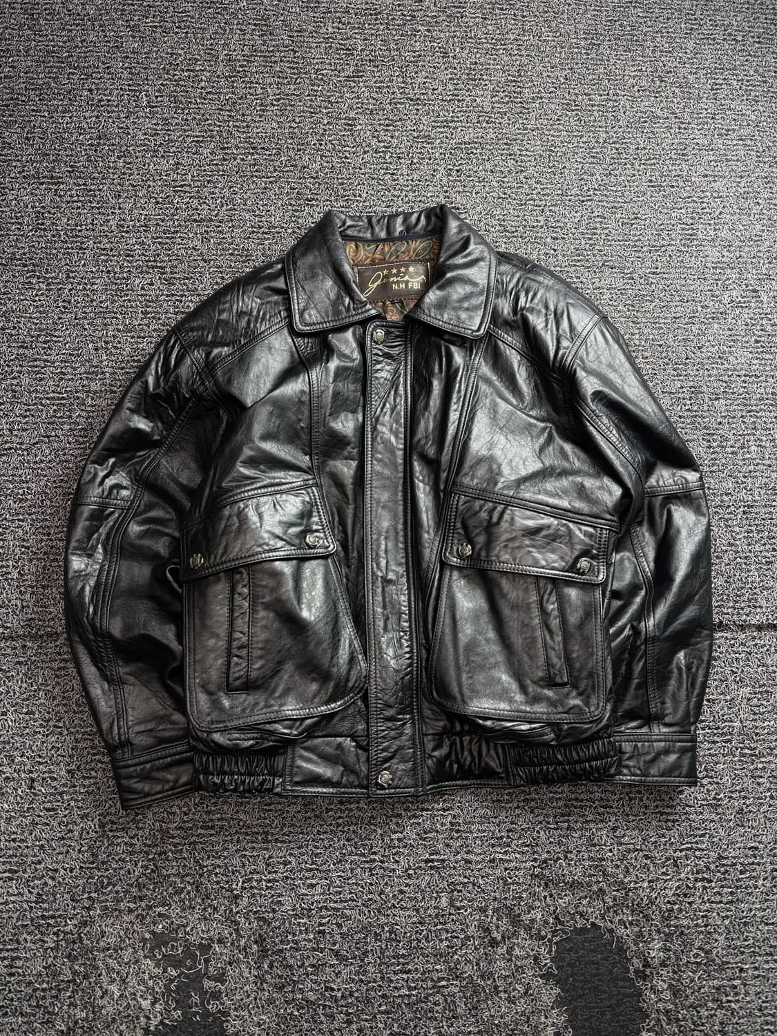 빈티지 아카이브 양가죽 봄버 자켓 3377 상품이미지2