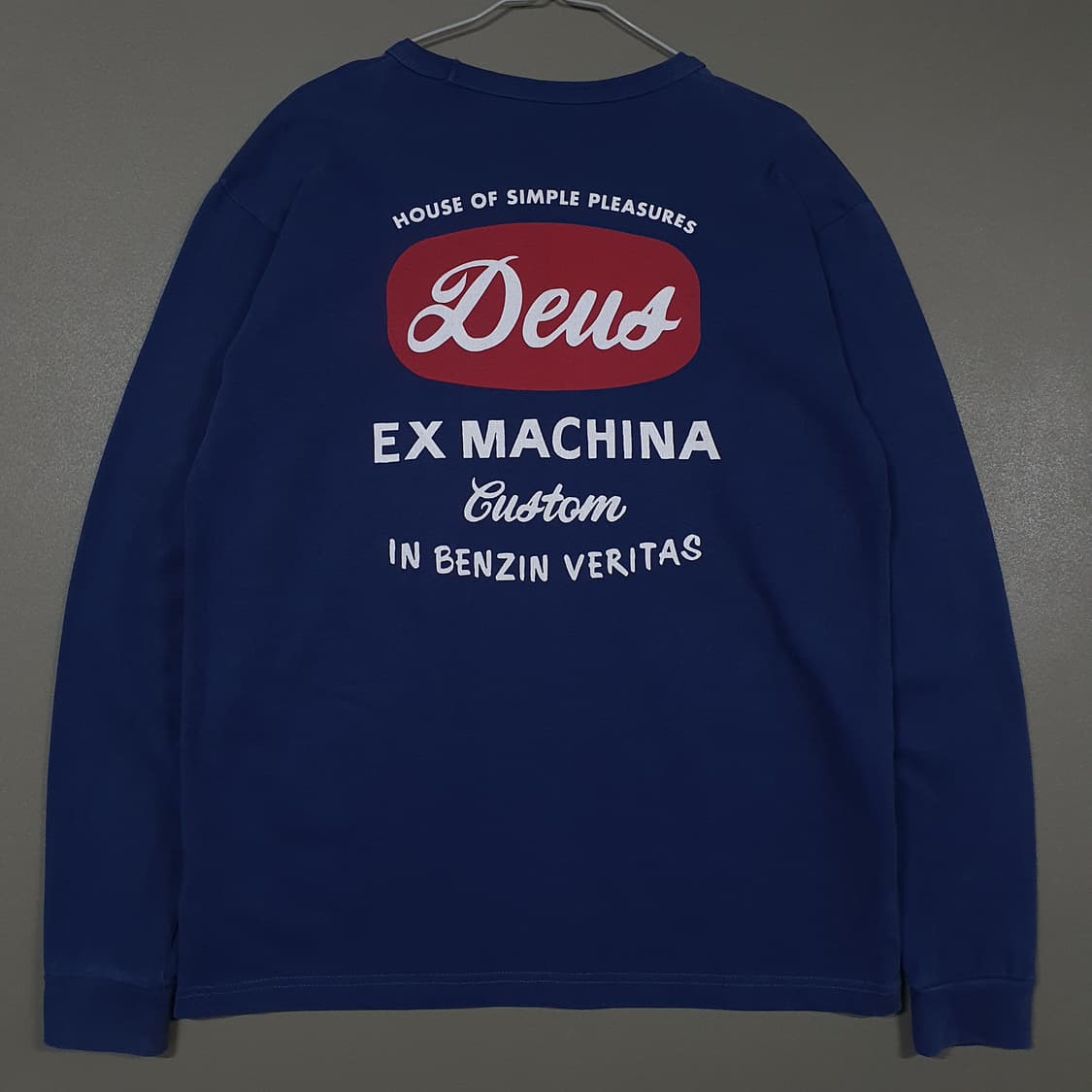 M 정품 데우스 엑스 마키나 스택스 롱슬리브 맨투맨 긴팔티 에스테이트블루 상품이미지2