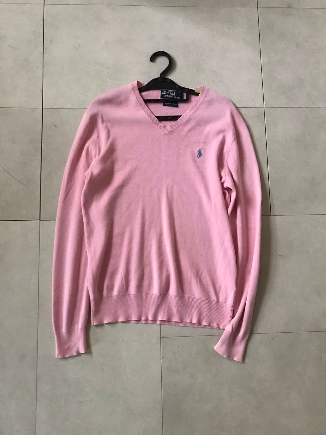 폴로 연핑크 니트 상품이미지8