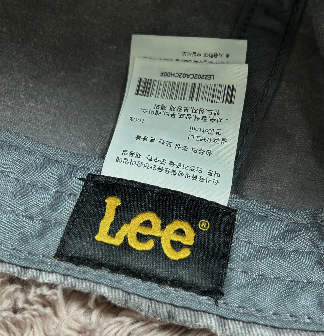 리(Lee) 차콜 볼캡 모자 상품이미지5