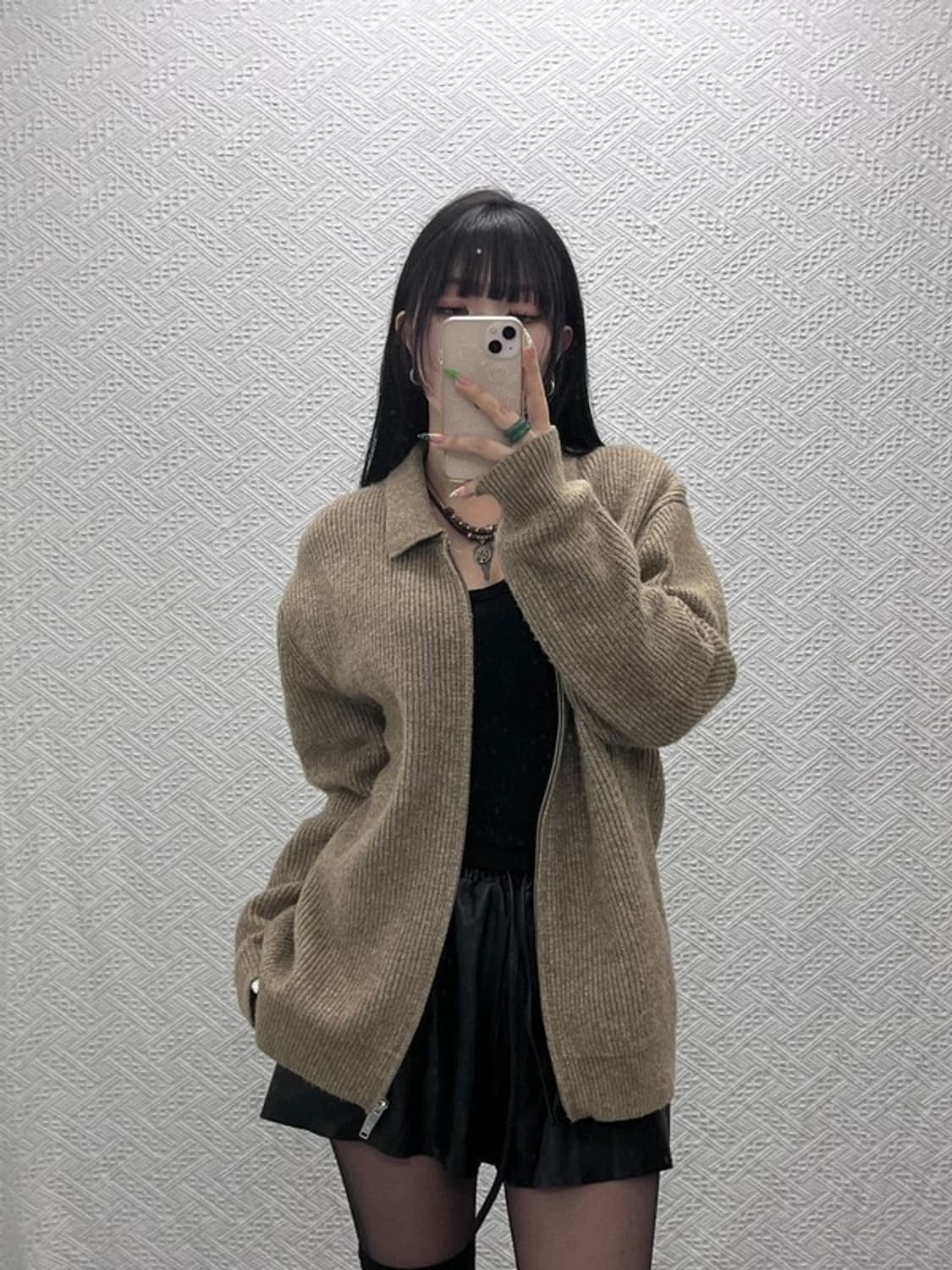 수아레 빈티지 모던캐주얼 니트 가디건 L C09266 상품이미지2