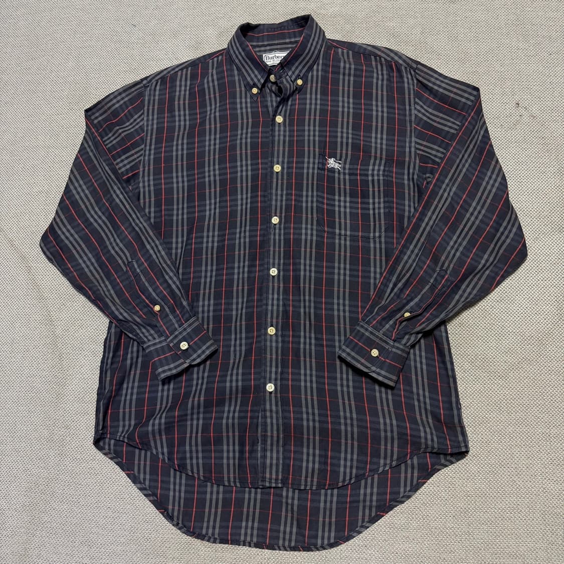 버버리 빈티지 체크 긴팔 셔츠 상품이미지1
