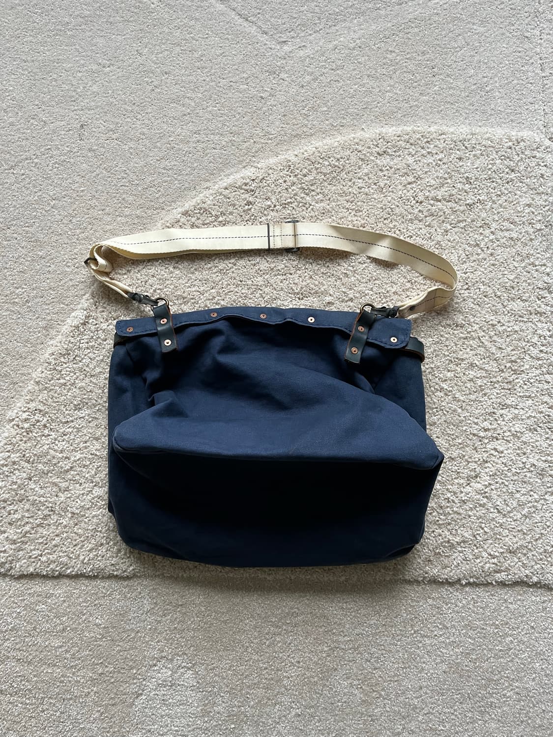 90s 노스마린드라이브 인디고 메일백 상품이미지5