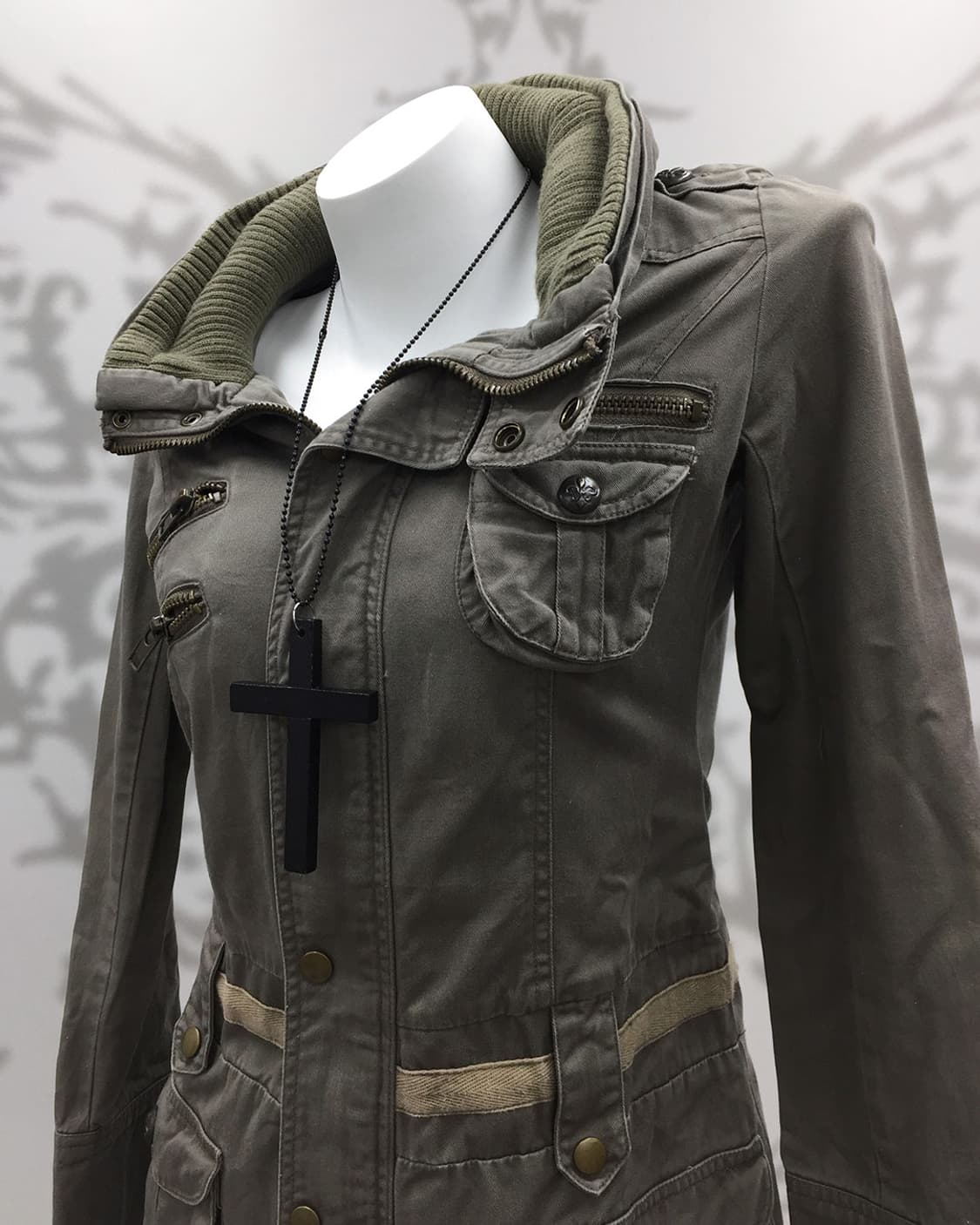 00's Grunge high-neck utility dress 상품이미지3