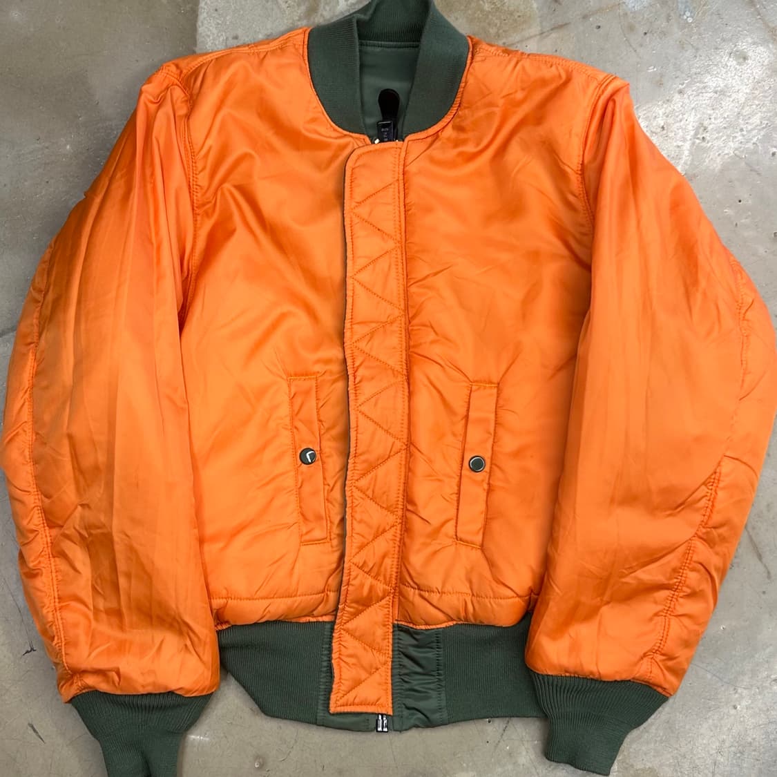 🫶🏻 알파인더스트리 리버시블 빈티지 MA-1 항공 자켓 🫶🏻 상품이미지4