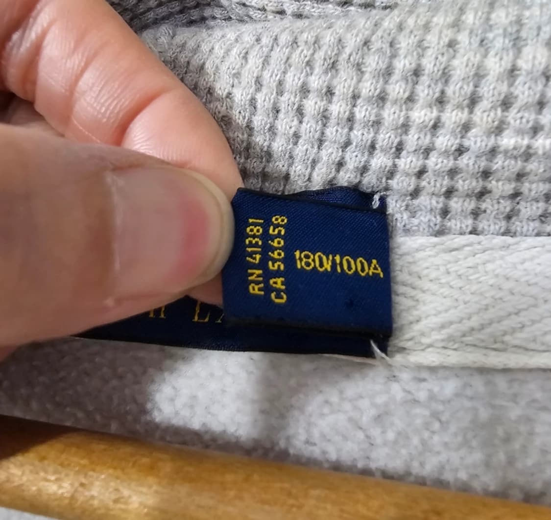 폴로 랄프로렌 기모 후드집업 그레이 100 상품이미지9