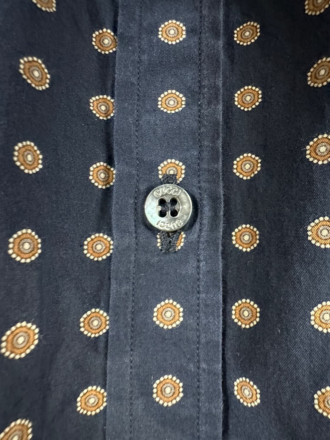 구찌 셔츠 코튼, 실크 로고 패턴 셔츠 상품이미지6