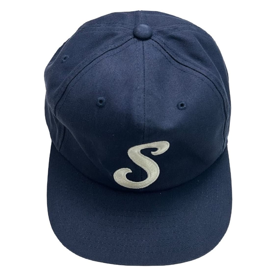 스투시 S 로고 스냅백 네이비 상품이미지1
