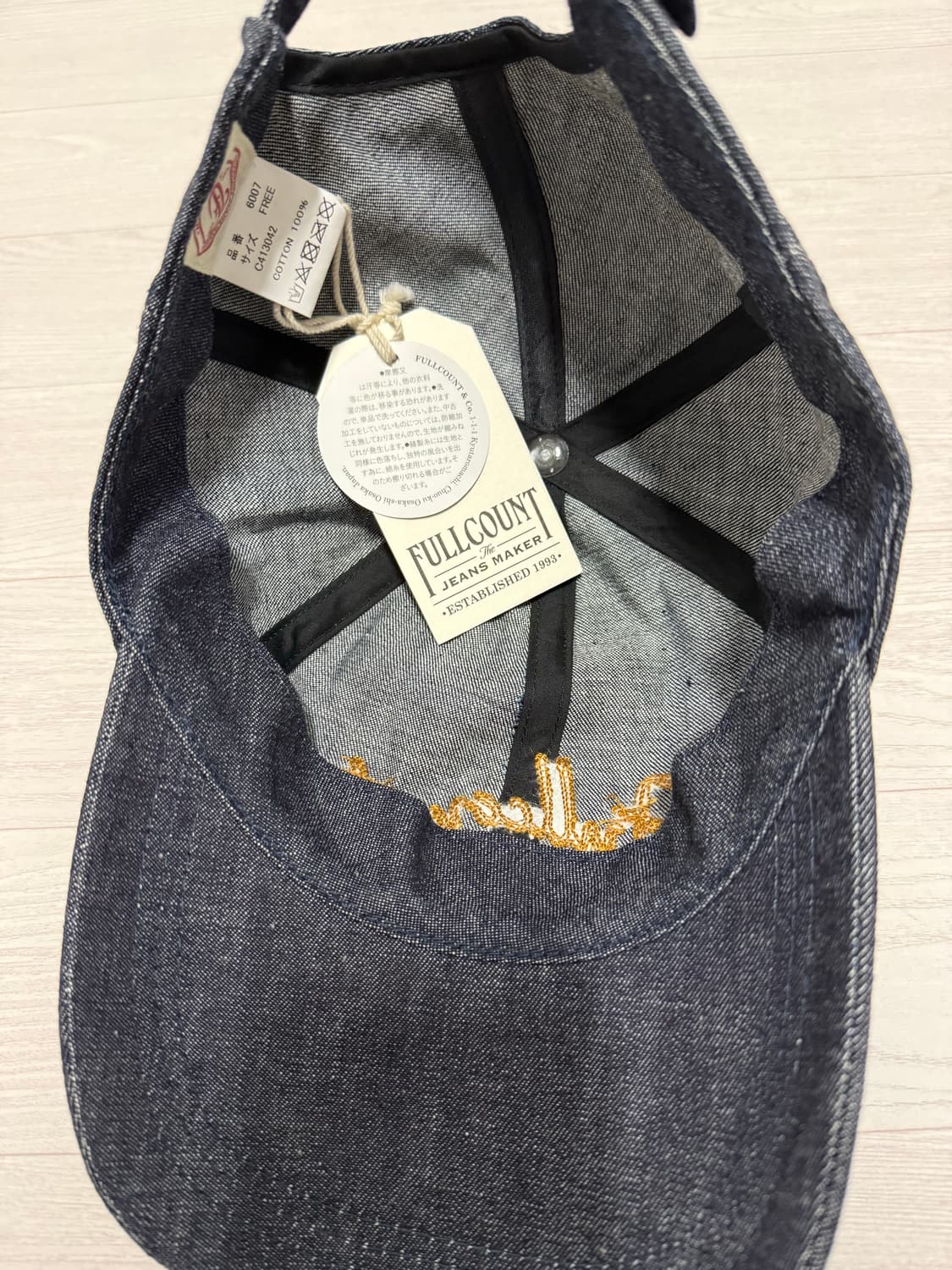 풀카운트 데님 모자 상품이미지3