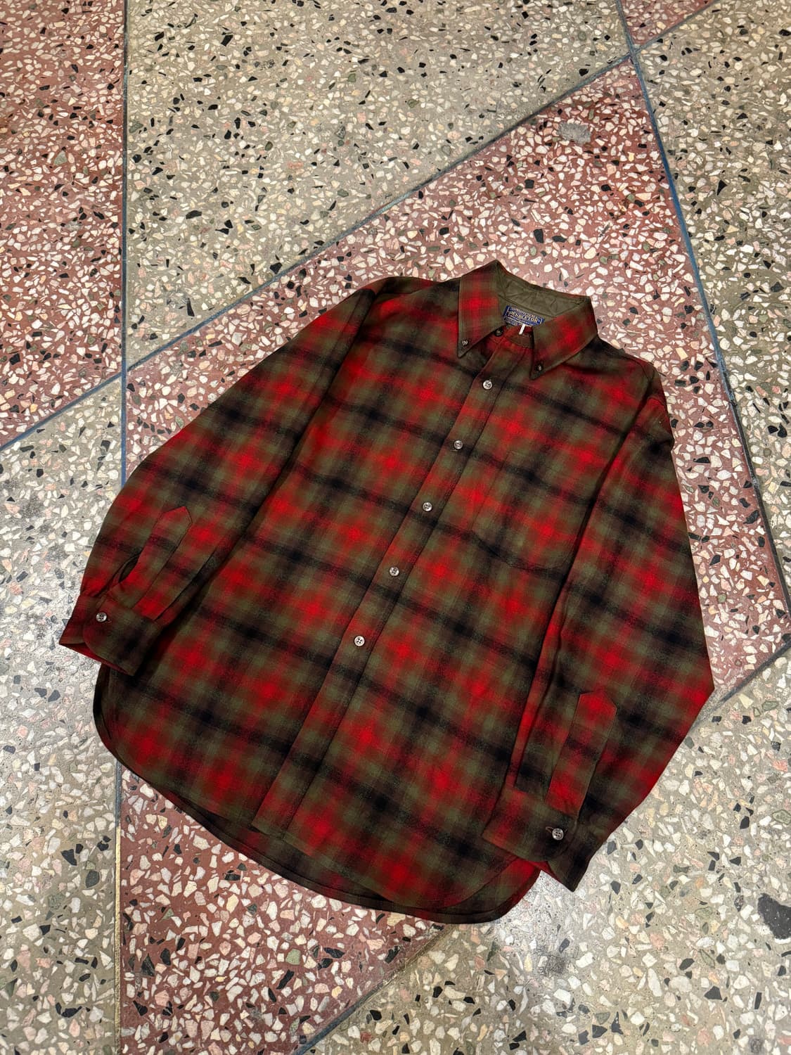 50s 펜들턴 옴브레 로지 셔츠 (M) 상품이미지3