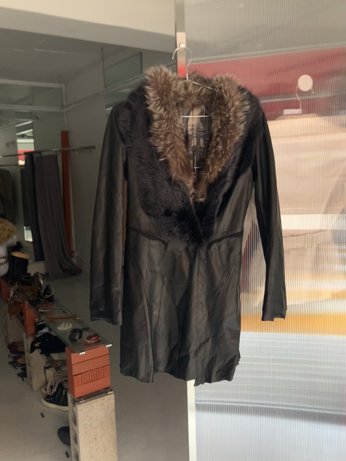 퍼 레더자켓  상품이미지1