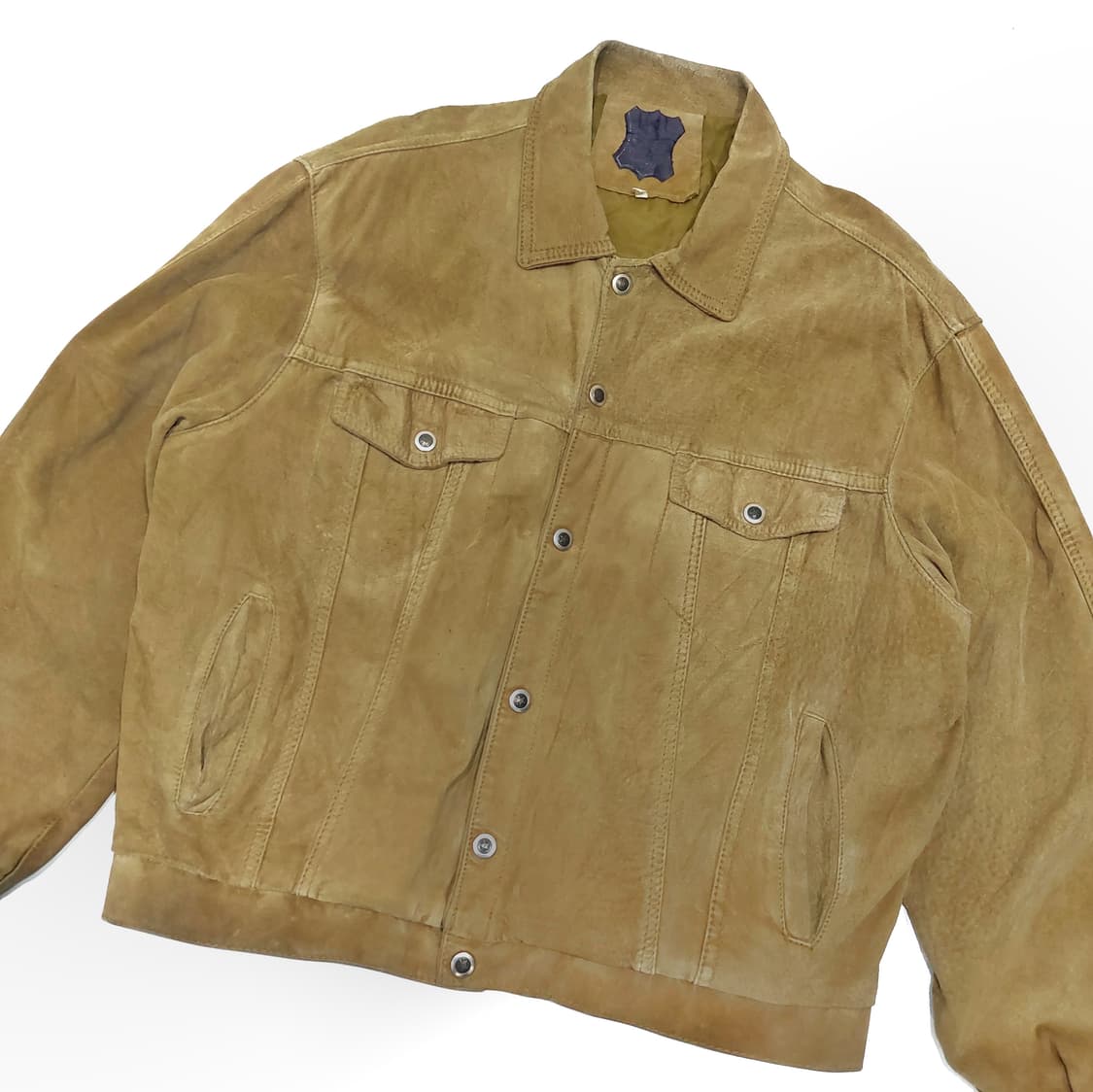 유럽 빈티지 스웨이드 트러커 자켓 (105~110) 상품이미지3